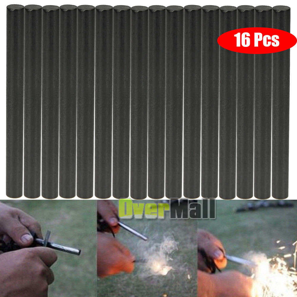 16 PCS Ferrocerium Ferro Flint Fire Starter Survival Camping Rod kits lighter