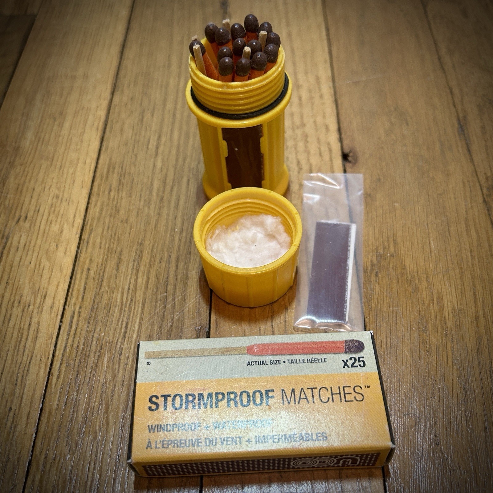UCO Stormproof Match Kit Plus Extra 25 Match Box Windproof Waterproof Case