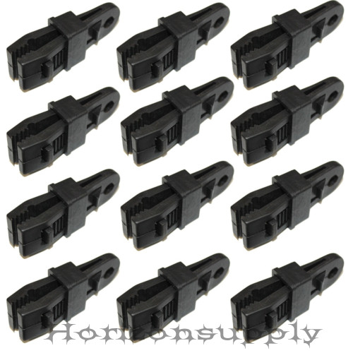 New 12pc Tarp Clips Snap Hangers Awning Clamp Set Survival Emergency