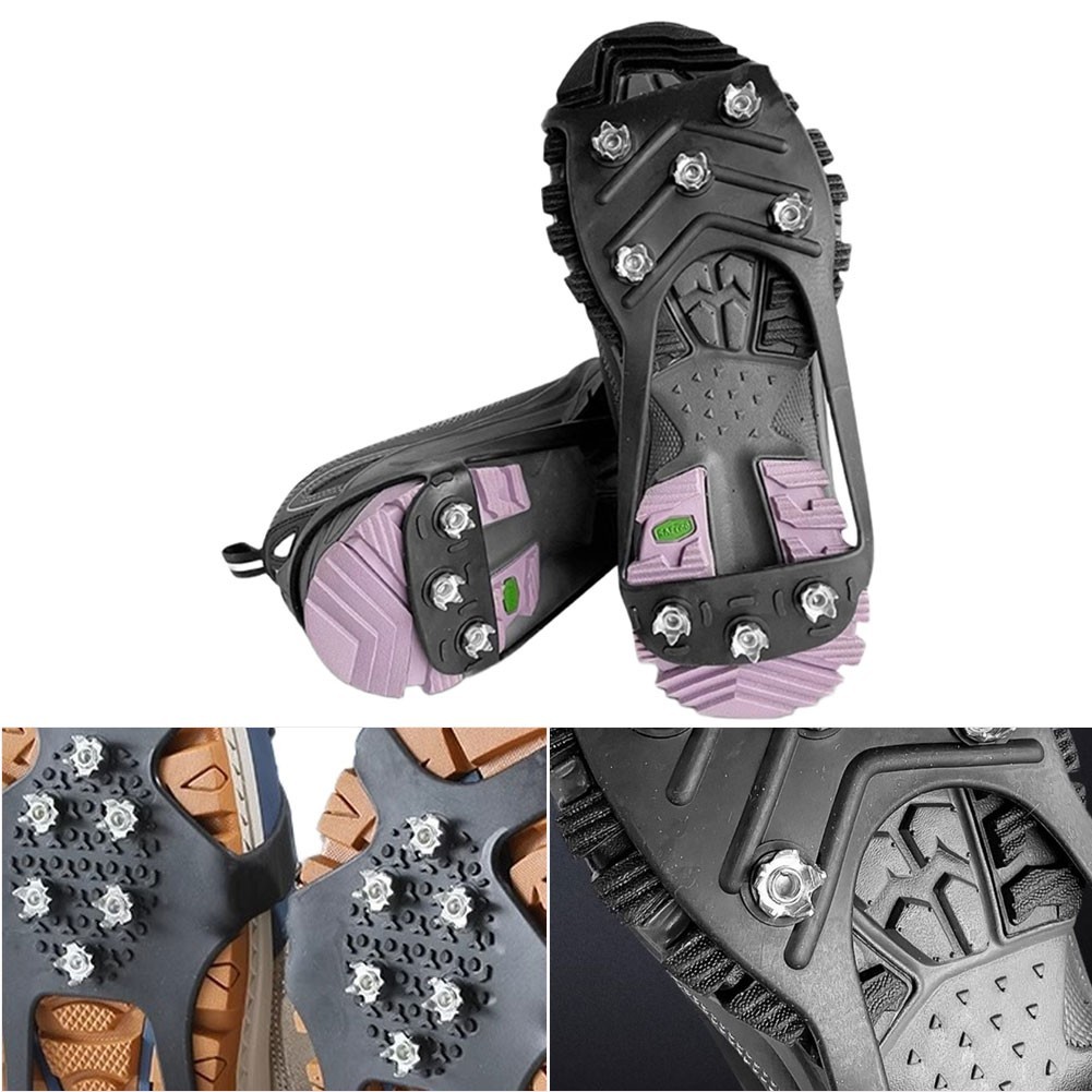 For Snow and Ice Antislip Shoe Covers with Rubber and Steel Claws for Winter