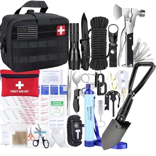 Survival Kit Camping First Aid Emergency Bugout Bag Tactical Gear Accessories Mo