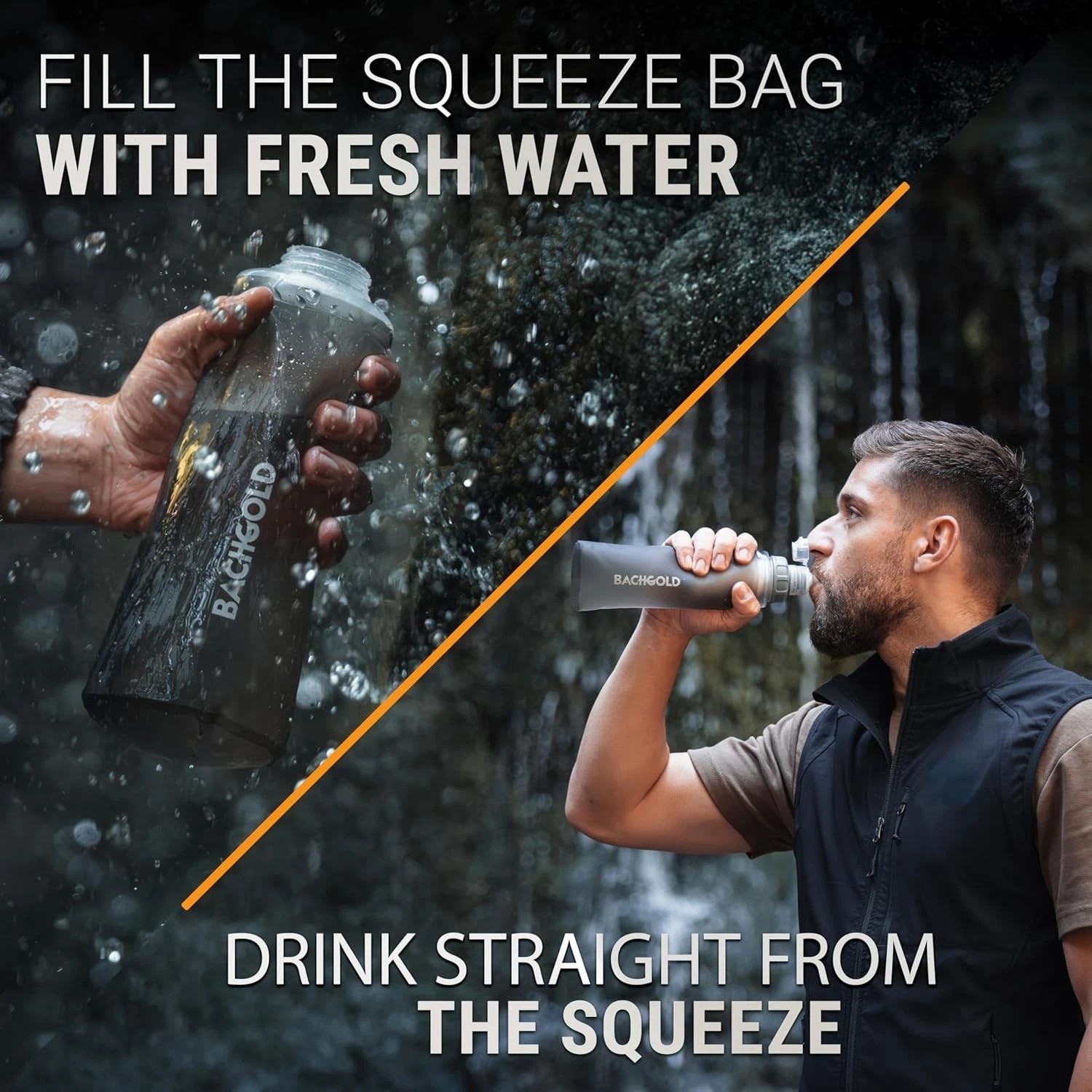 Travel-Ready Water Filtration System – Squeeze-to-Drink Convenience for Hikers