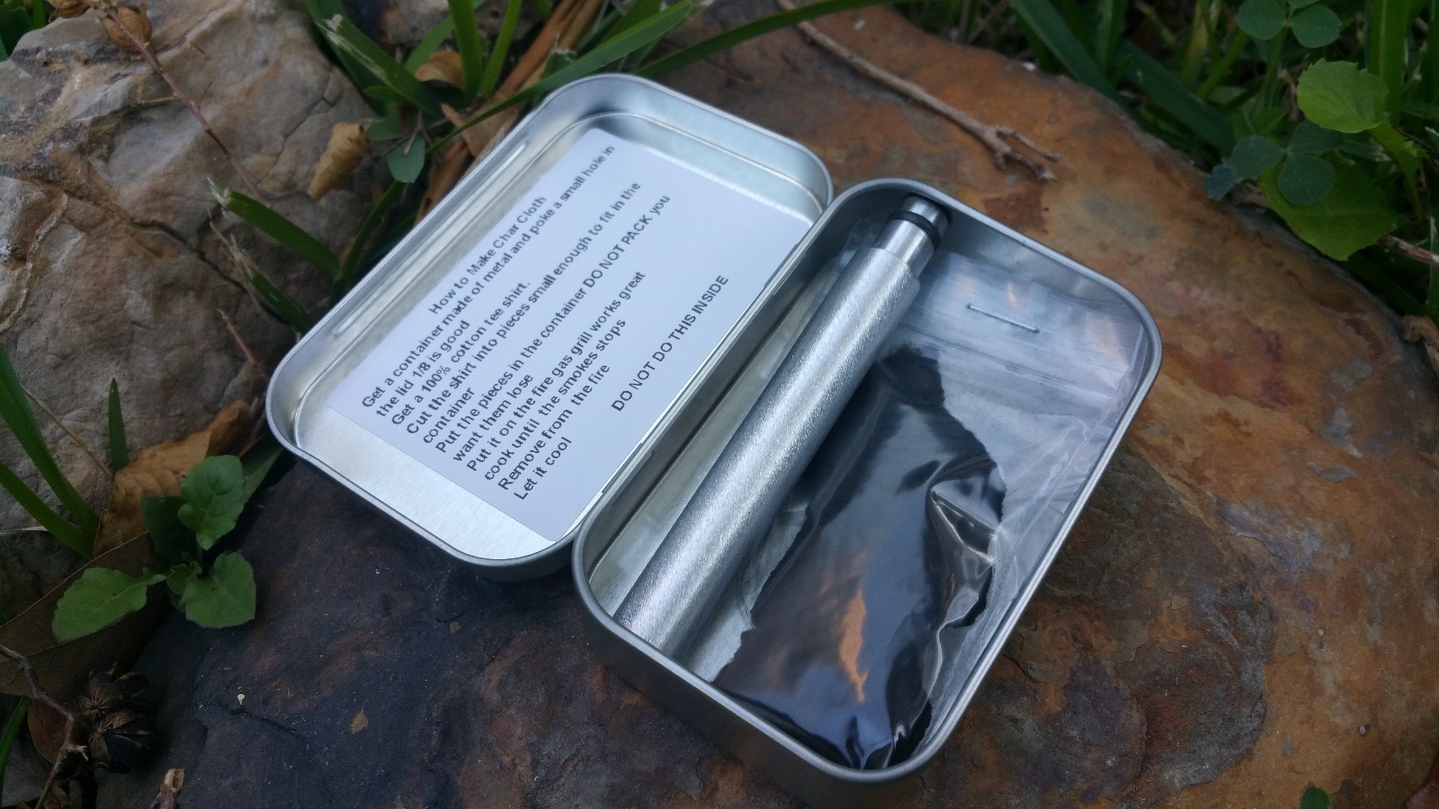 Altoid Tin Fire Piston Kit Camping Hunting Survival Prepper Scouts Ships FREE*