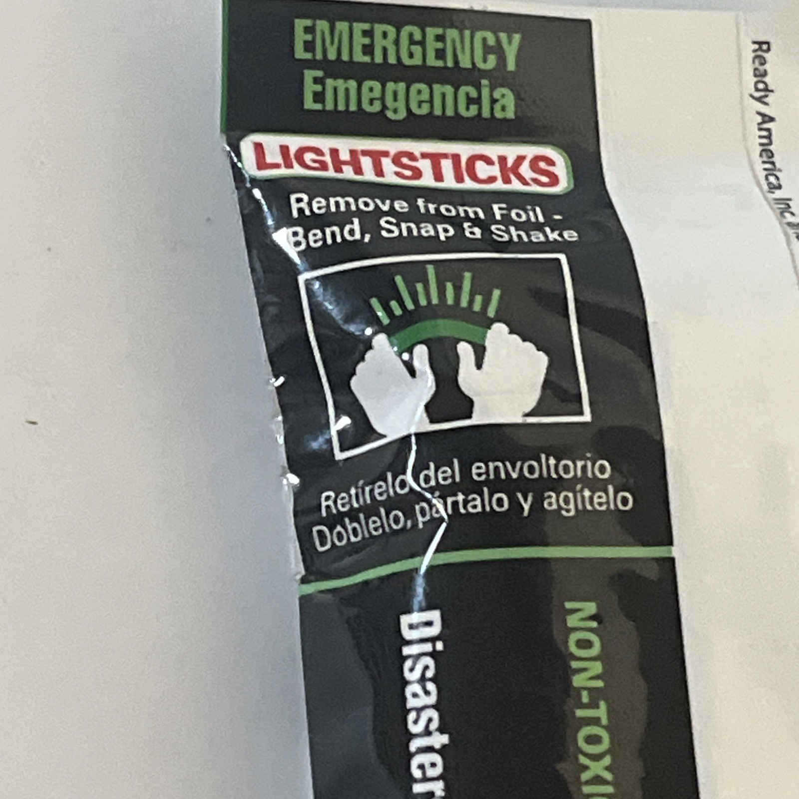 Ready America Green 8 Hour Emergency Lightstick 2 Pack Sealed 8hr Camping Light