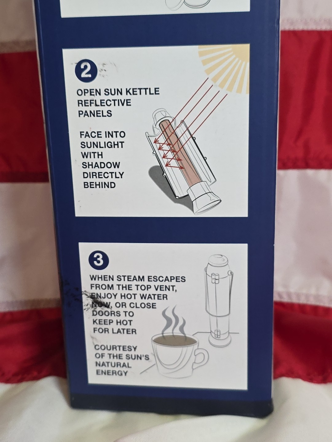 NEW 4Patriots Sun Kettle 500ml 16.9 fl oz Portable Solar Water Heater