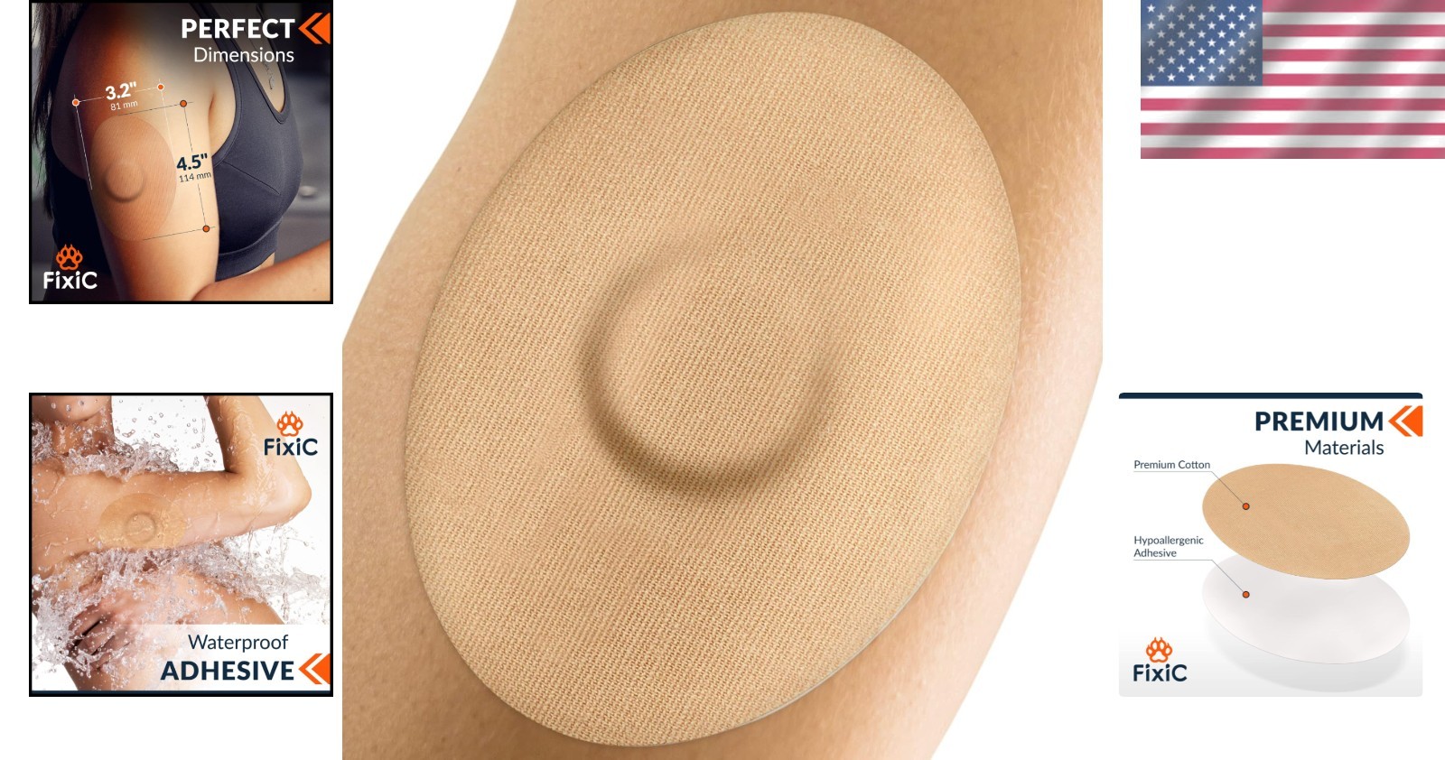 Freestyle Adhesive Bandages – 25 Count Waterproof Patches for Libre Sensors