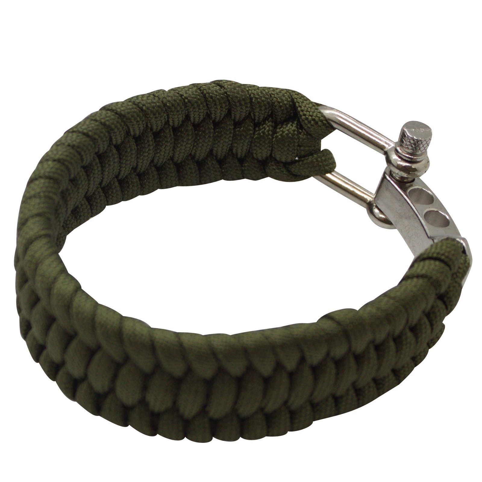 SAS Southland Archery Supply Survival Paracord Bracelet 550lbs (Green Green