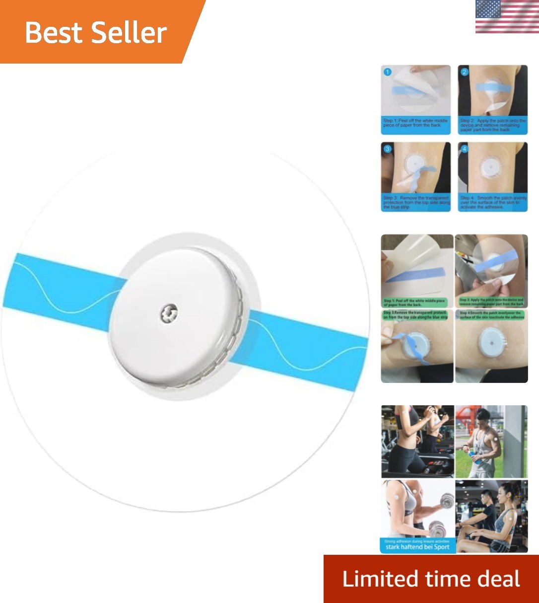 Waterproof Freestyle Sensor Covers for /3, 55-Pack, Hypoallergenic & Breathable