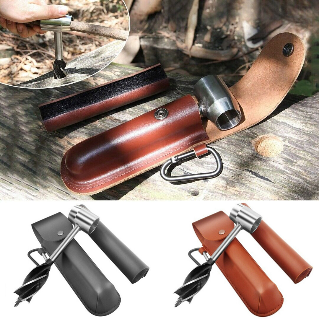 Survival Tools Manual Hand Auger for Bushcraft Settlers Outdoor Wrench Drill C#