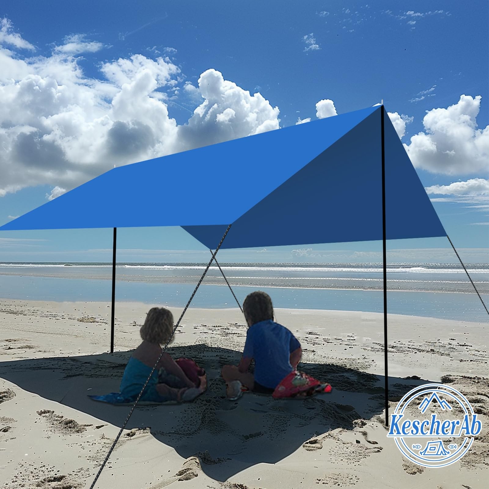 Tent Poles for Tarp, KescherAb Adjustable Tarp 78.8 inch, Black
