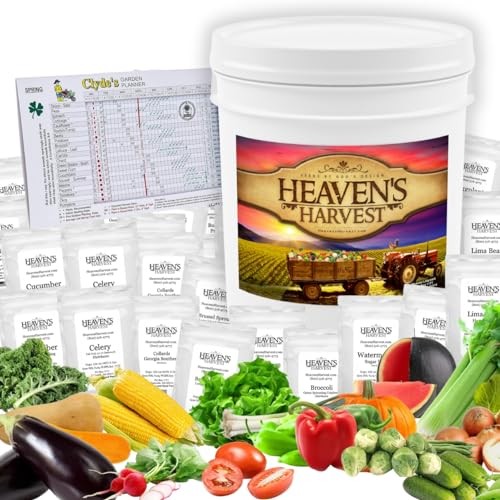 Heaven’s Harvest – 10 Year Survival Or Homestead Garden | 25k+ Heirloom 1-Pack