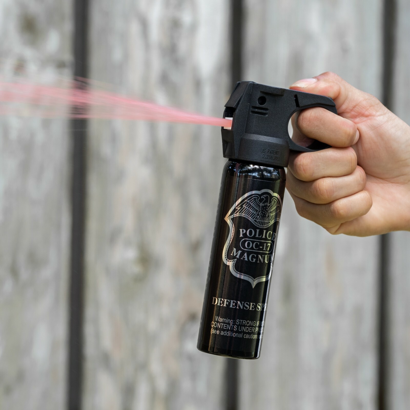 2 Police Magnum Portable pepper spray 5oz Fire Master Fogger Self Defense OC
