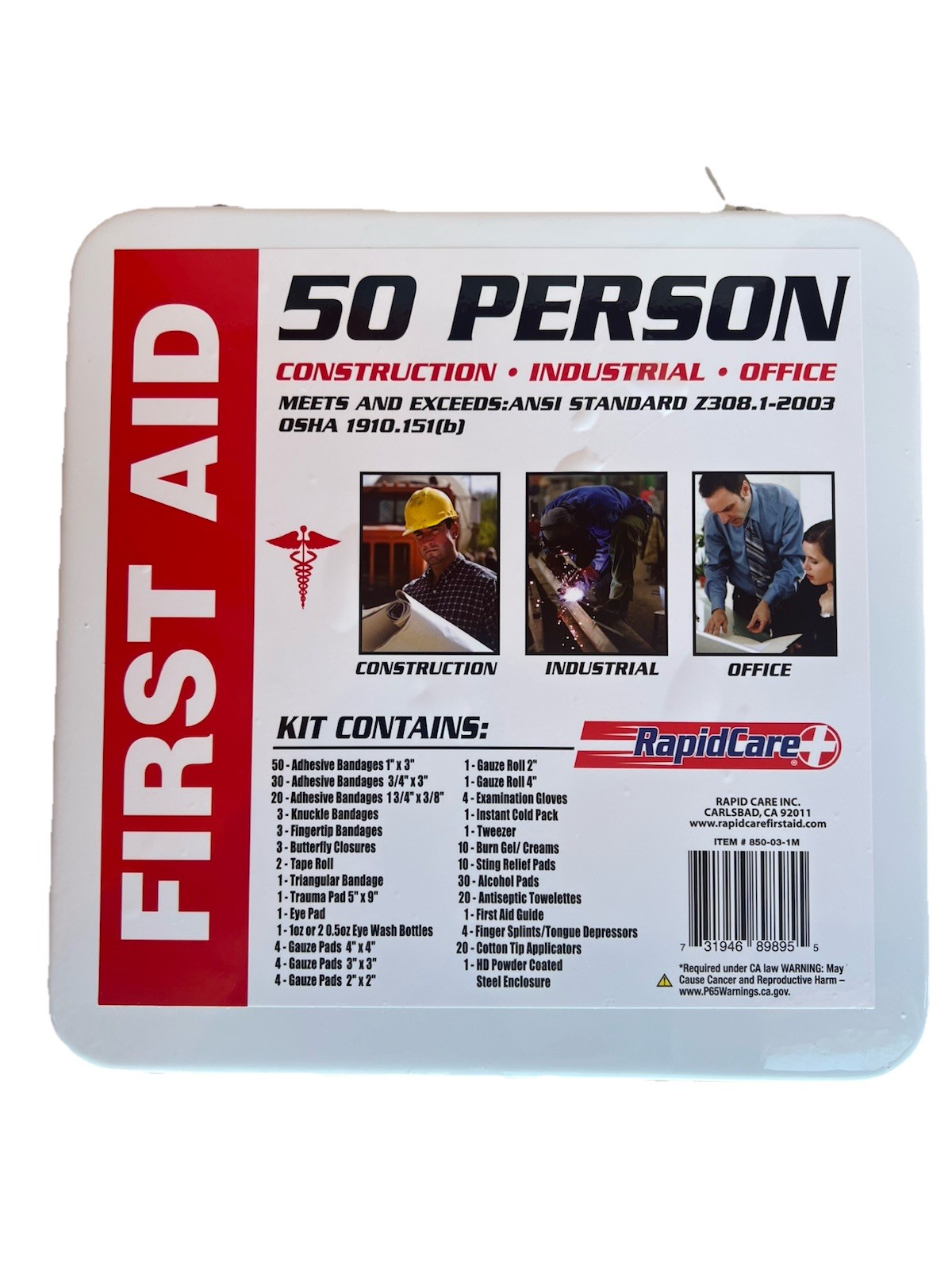 50 Person First Aid Cabinet OSHA Approved Camping Survival Emergency Disaster