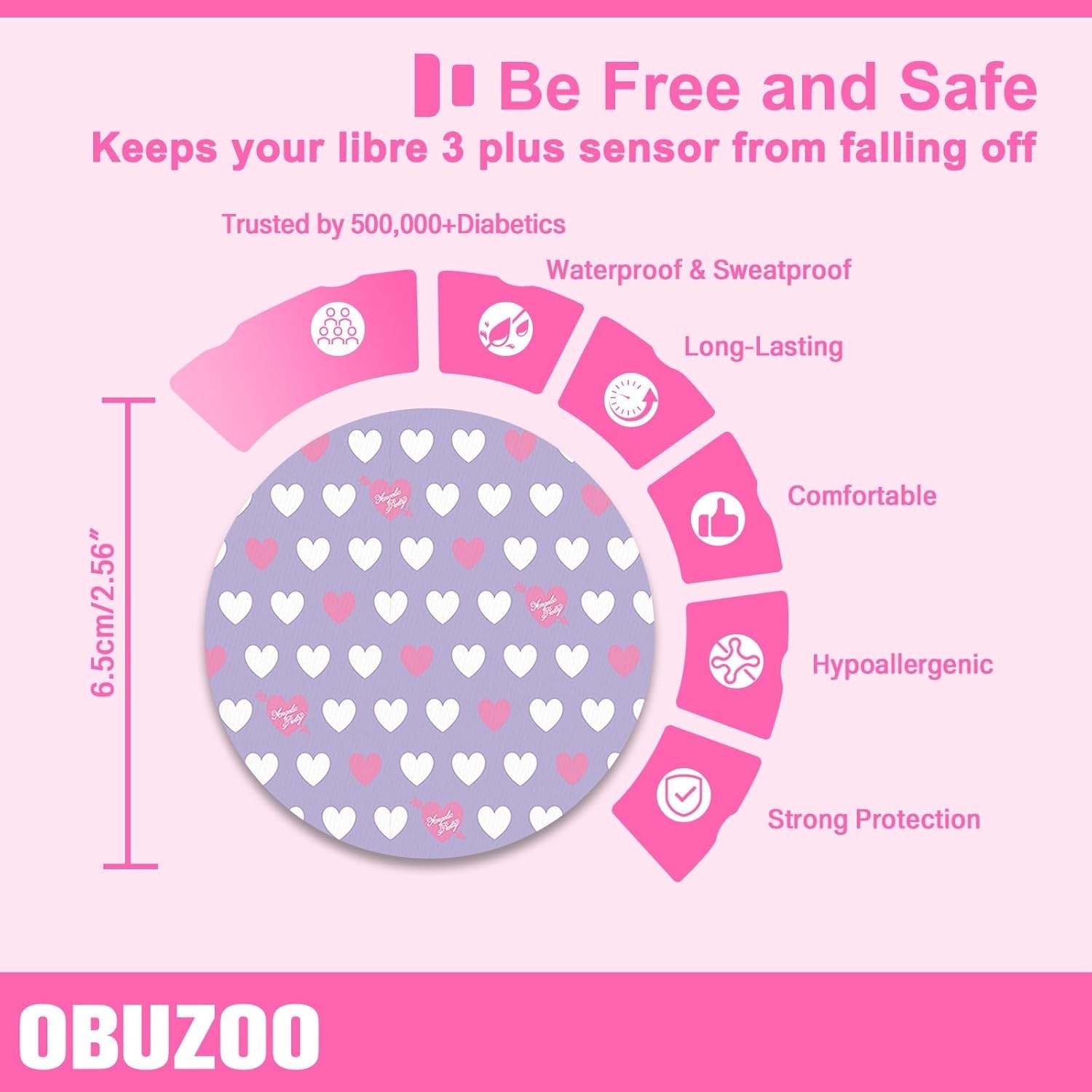 10 Pack Waterproof & Sweatproof Sensor Covers for Libre 3 Plus – Hypoallergenic