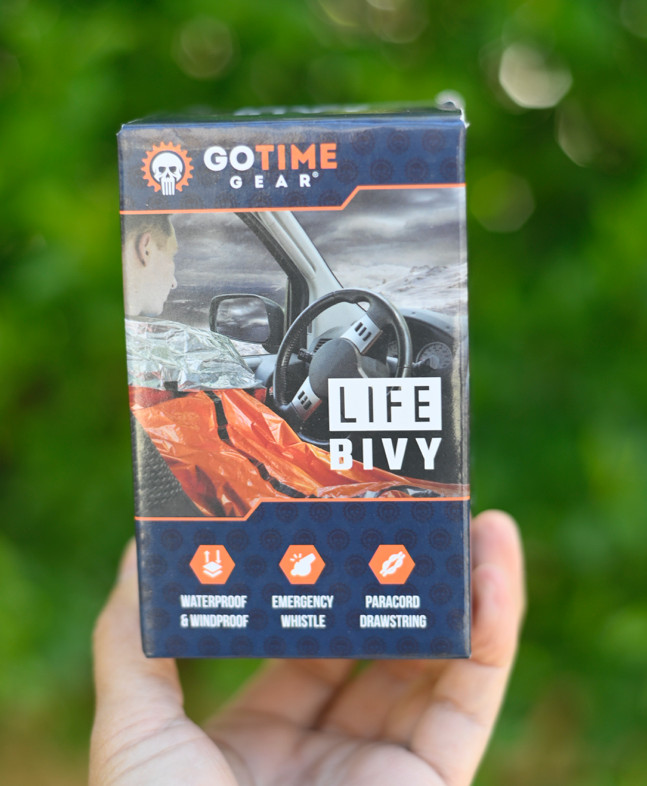 Go Time Gear LifeBivy Emergency Equipment: Sleeping Bag Paracord Whistle
