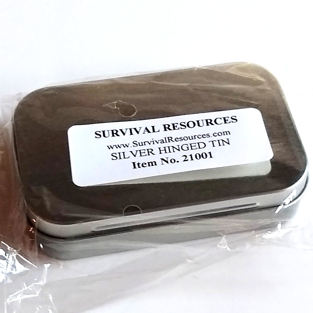 FOUR (4) NEW Metal Rectangular Hinged Tins Sealed Packaging