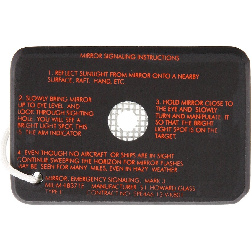 S.I. Howard Glass Signal Mirror More Reflective Than Its Plastic Counterparts