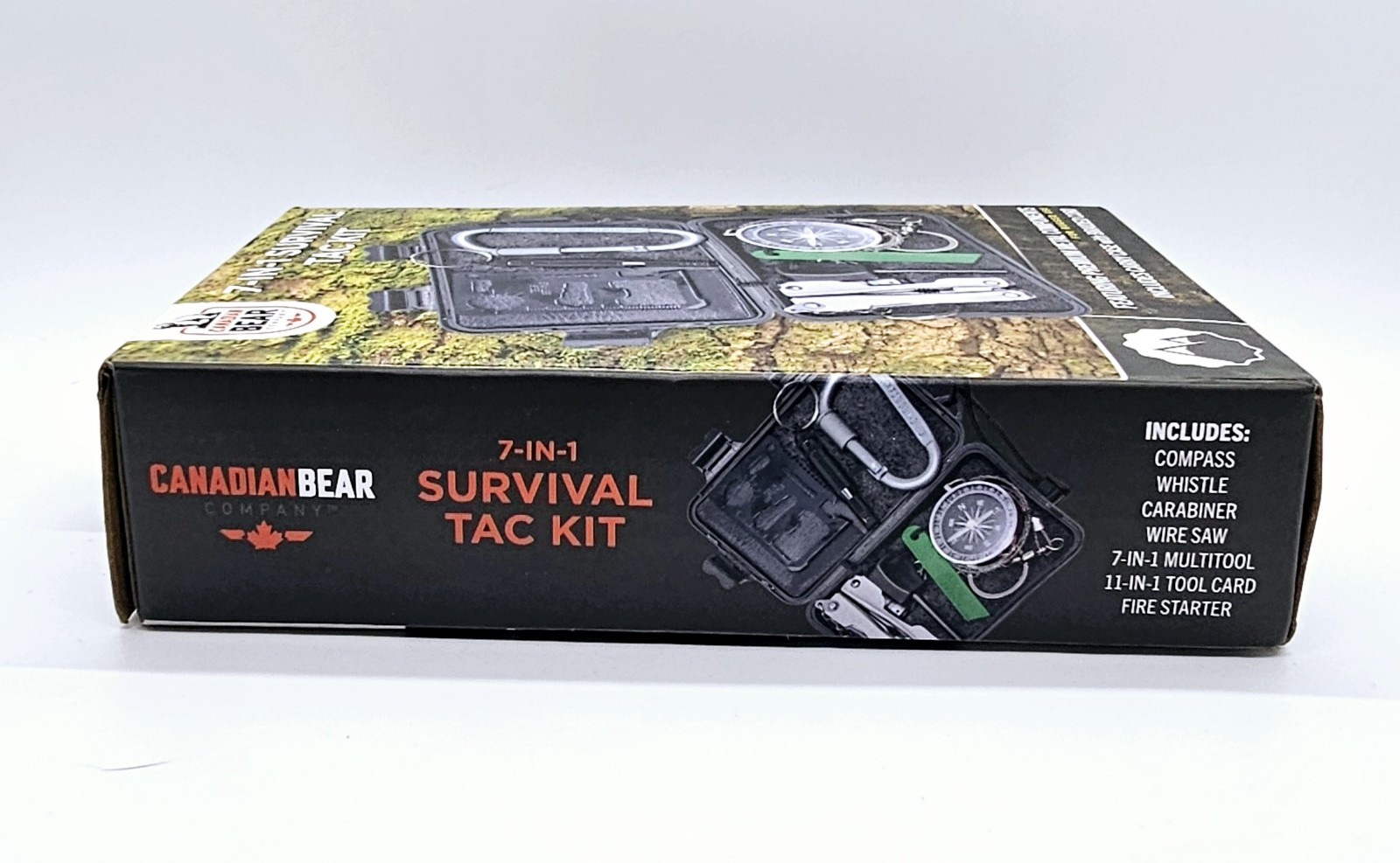 NEW Canadian Bear 7-in-1 Survival Tac Kit for Camping Backpacking Hiking Car