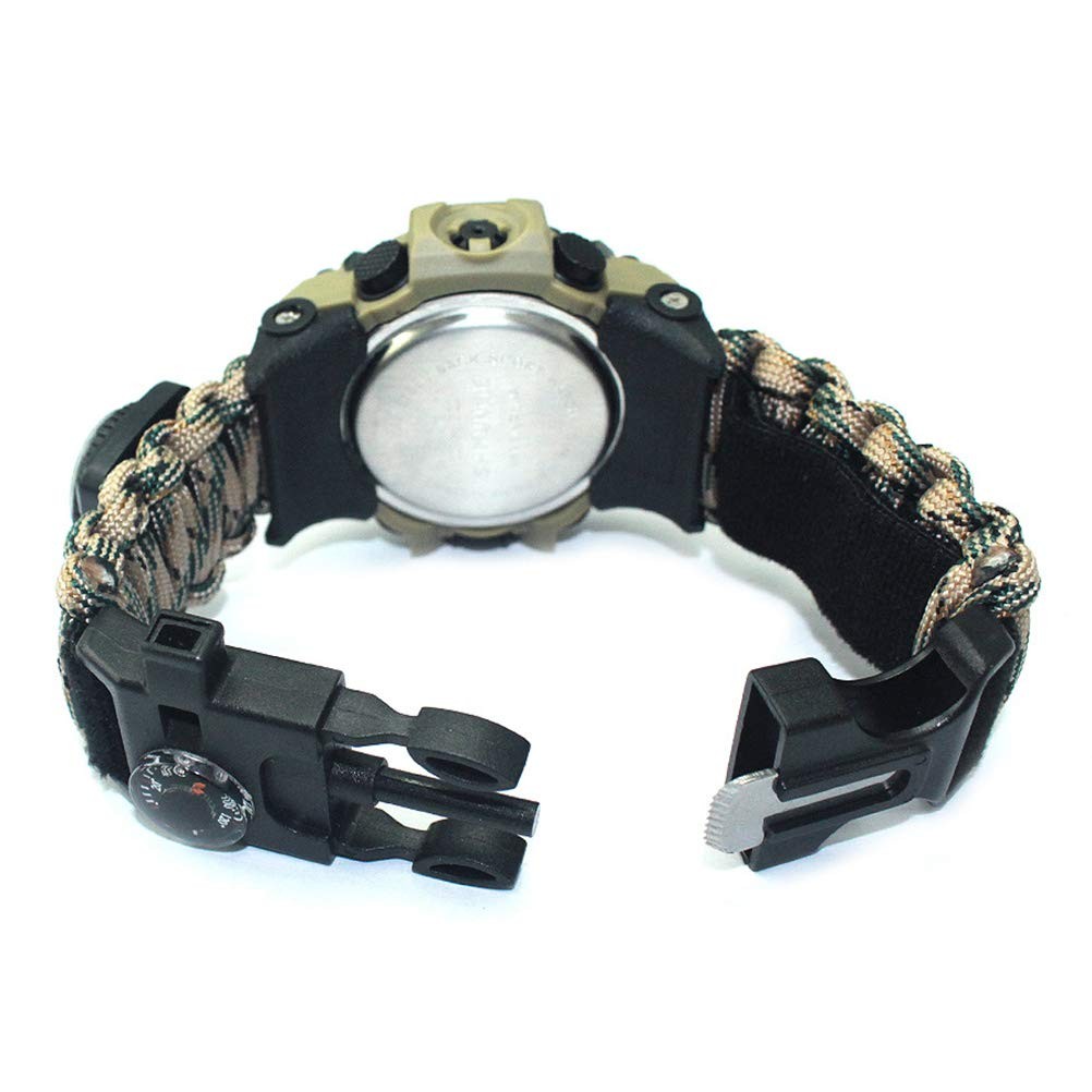 SurvivalMilitary Digital Watch, Outdoor CampingSurvival Watch, Multifunctional Arm…