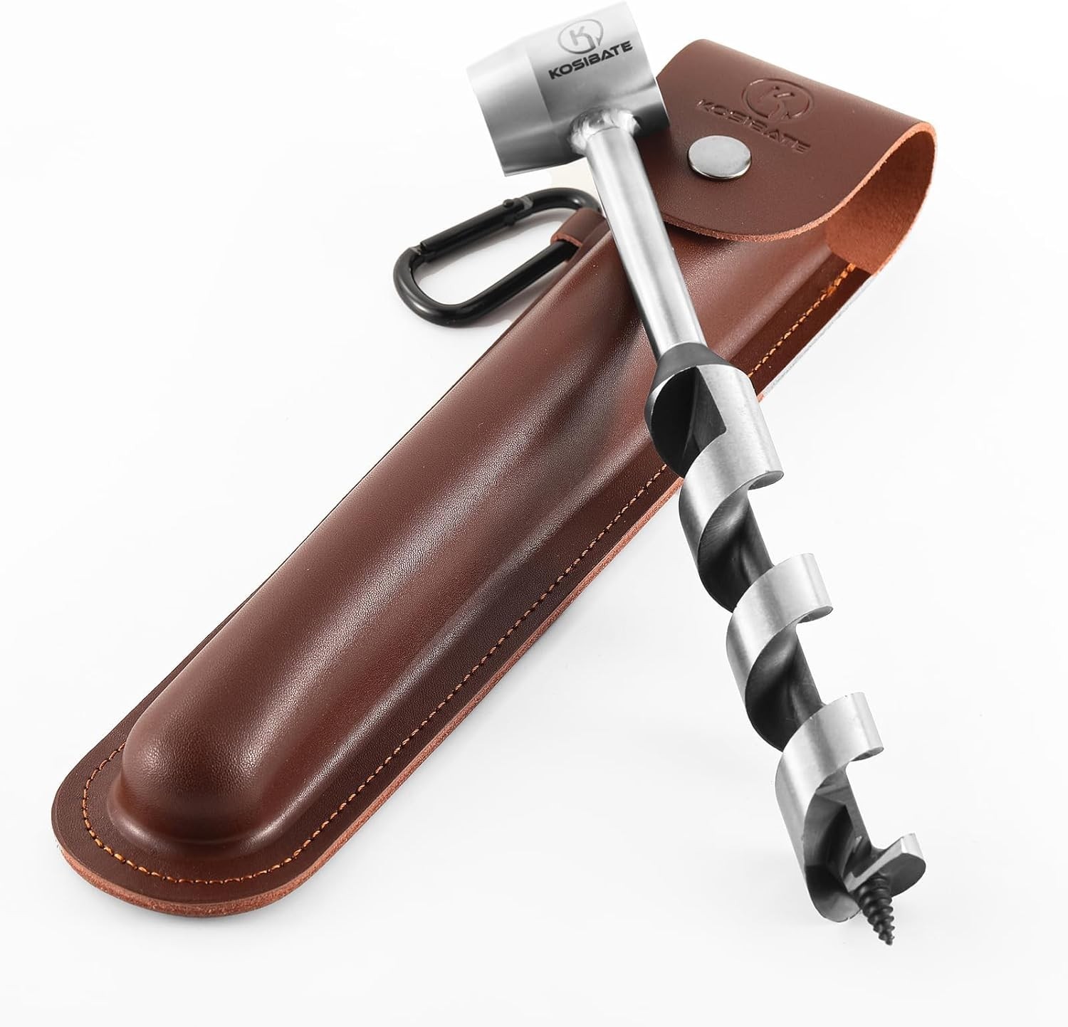Bushcraft Hand Auger Wrench for Wood Drilling Scotch Eye Wood Drill Camping Tool