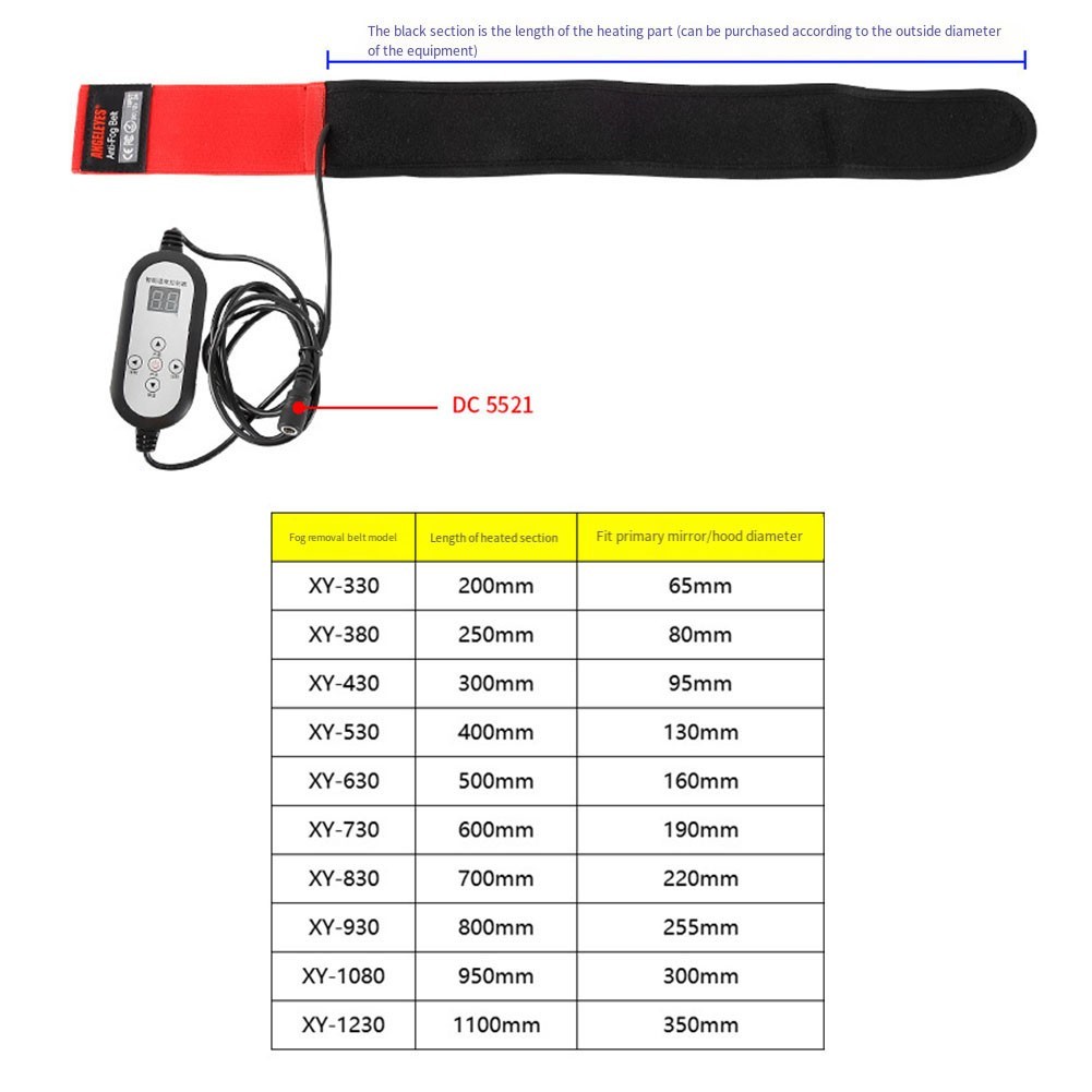 Temperature Controlled Dew Heater Strap for Optimal Telescope Performance