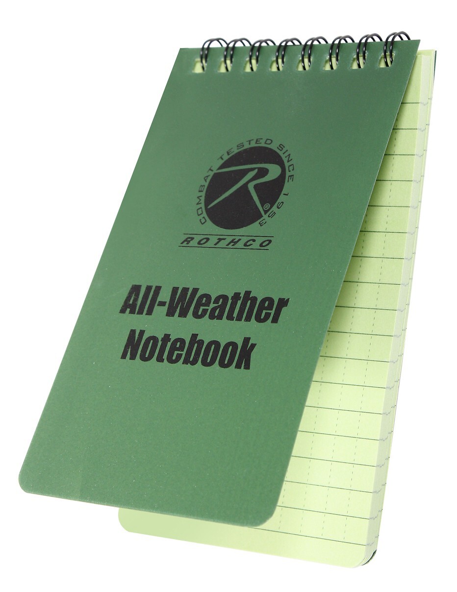 all-weather all weather field notebook #470 size 3″X5″ OD Green