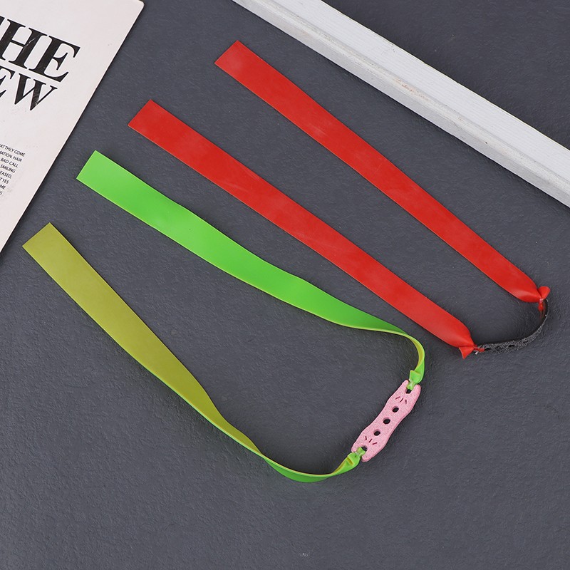 10Pcs Slingshot Flat Rubber Band 1.0mm Hunting Catapult Shooting Accessories