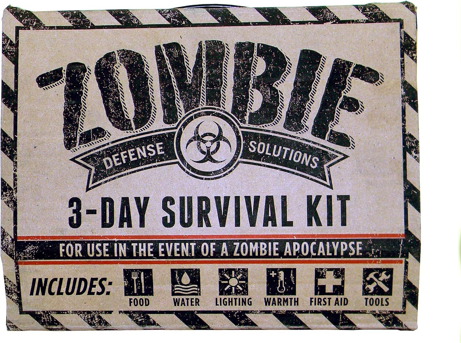 ZOMBIE 3-Day Survival Kit Food Water Lighting Tools Warmth First Aid Emergency