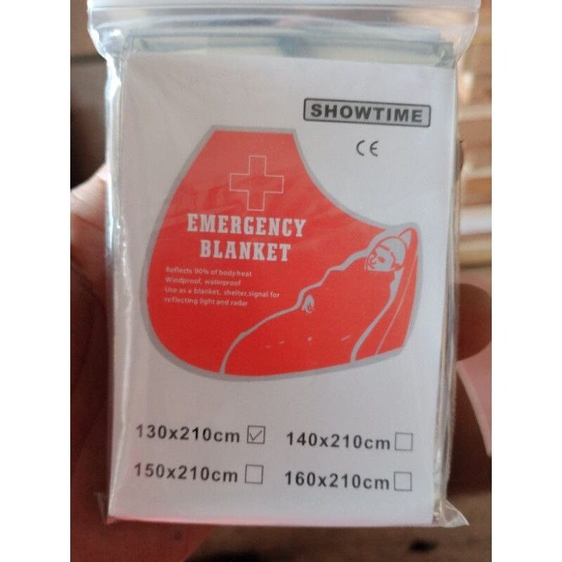 2 x 210cm*130 cm Emergency Survival Rescue Reflective Blanket