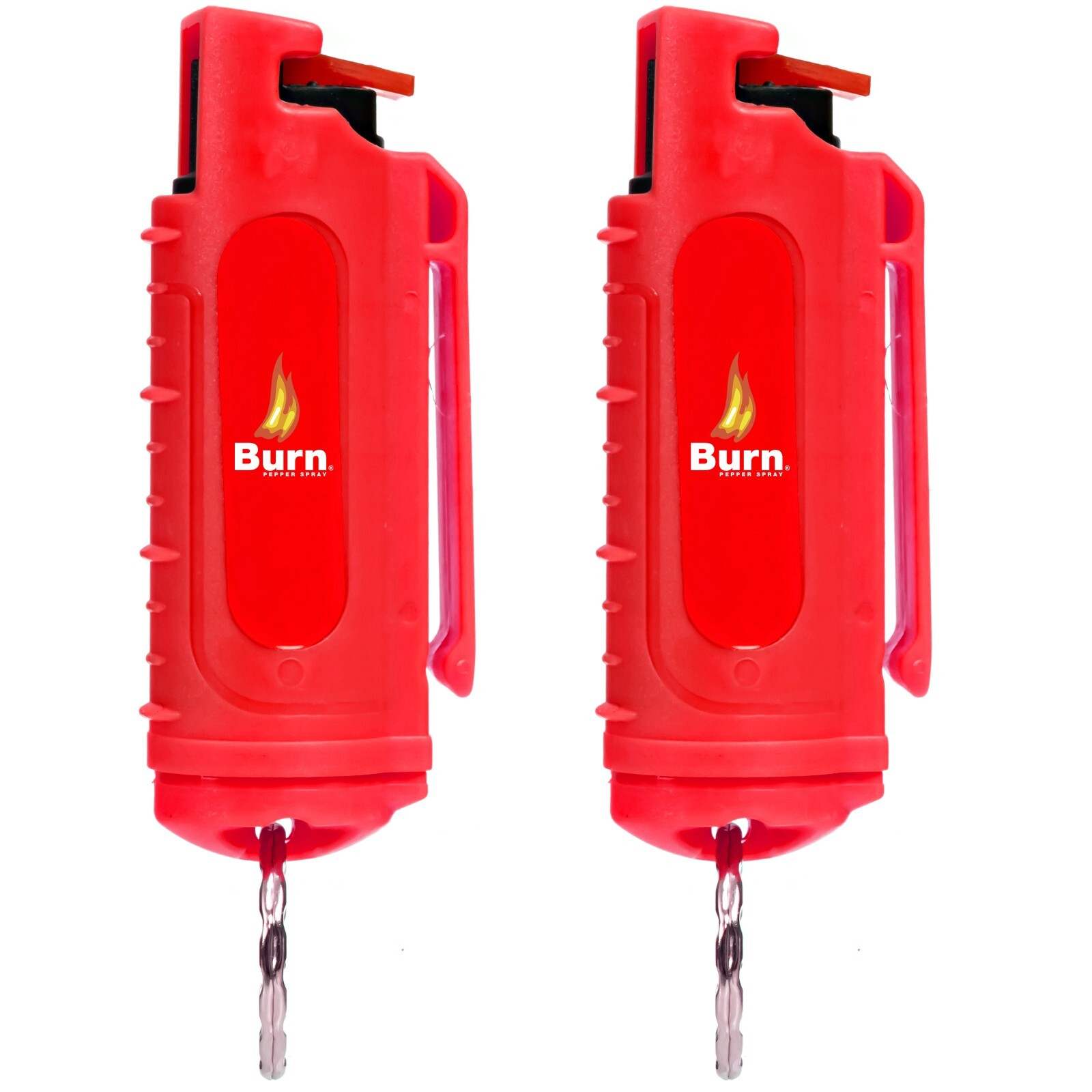 2 Pack Burn Pepper Spray 1/2oz Police Strength Self Defense Security Red