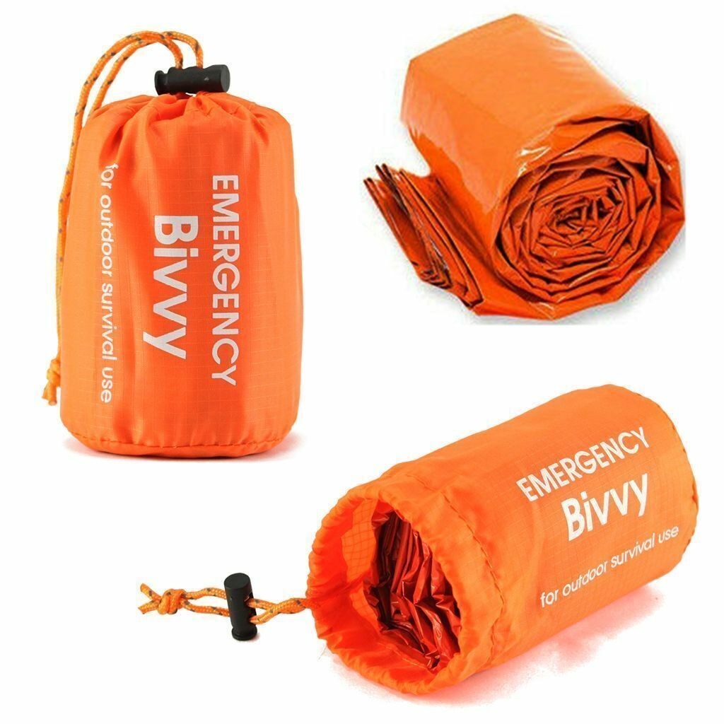 2 Packs Waterproof Emergency Sleeping Bag Thermal Outdoor Survival Camping Bag