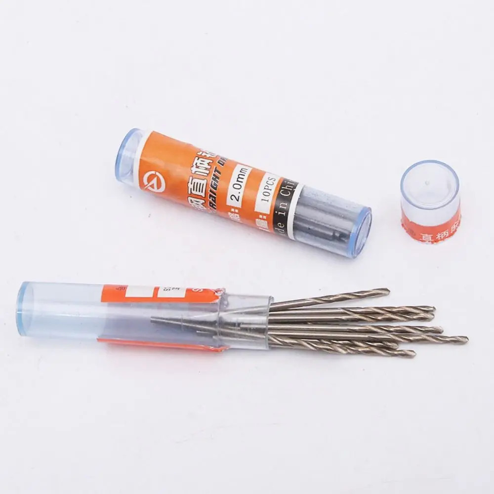 10pcs 0.5-3.0mm HSS Twist Drill Bit Set For Dremel Rotary Tool Straight Shank Mi