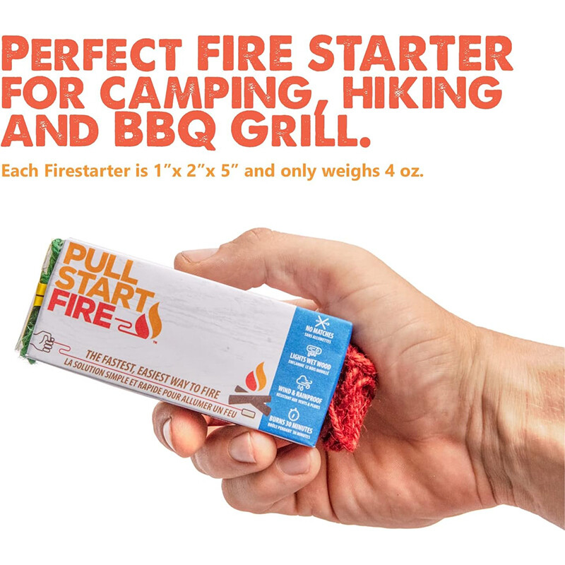 Pull Start Fire Pull String Easy To Use Fire Starter Campfire Survival Gear