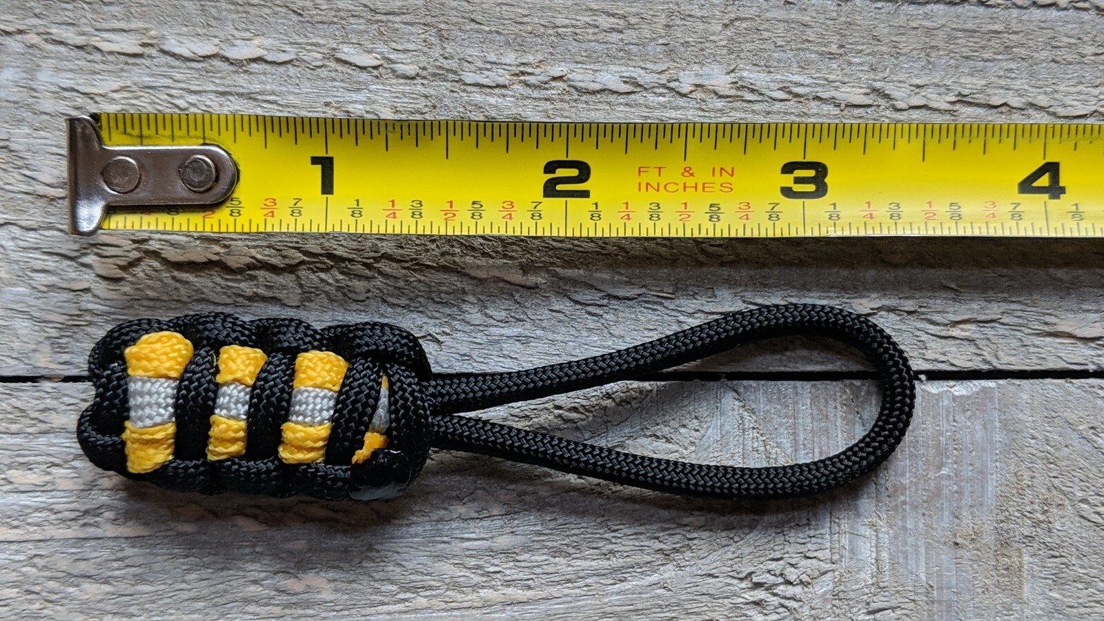 Pack of Three 3 1/2″ Paracord Zipper Pull (Bunker Gear Theme)[Combined Shipping]