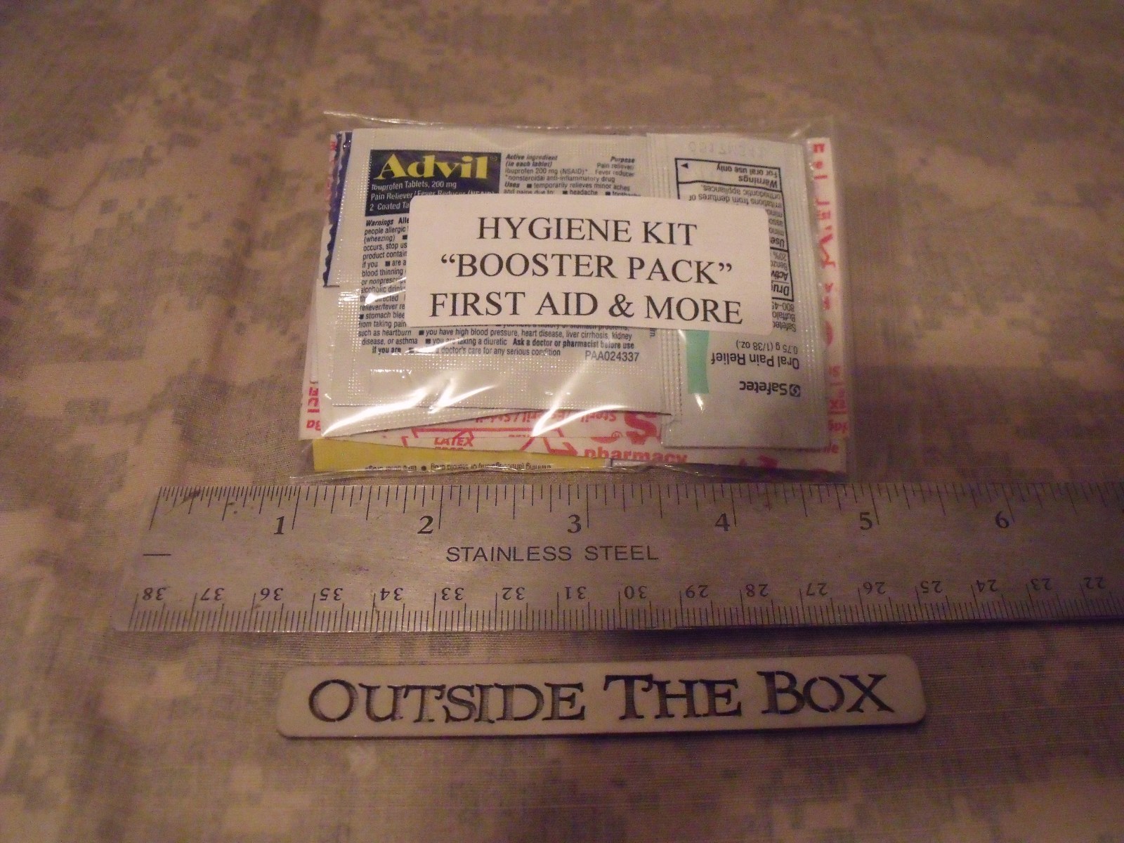 Emergency/Survival Personal Hygiene Kit: BOOSTER PACK w/18+ First Aid Items