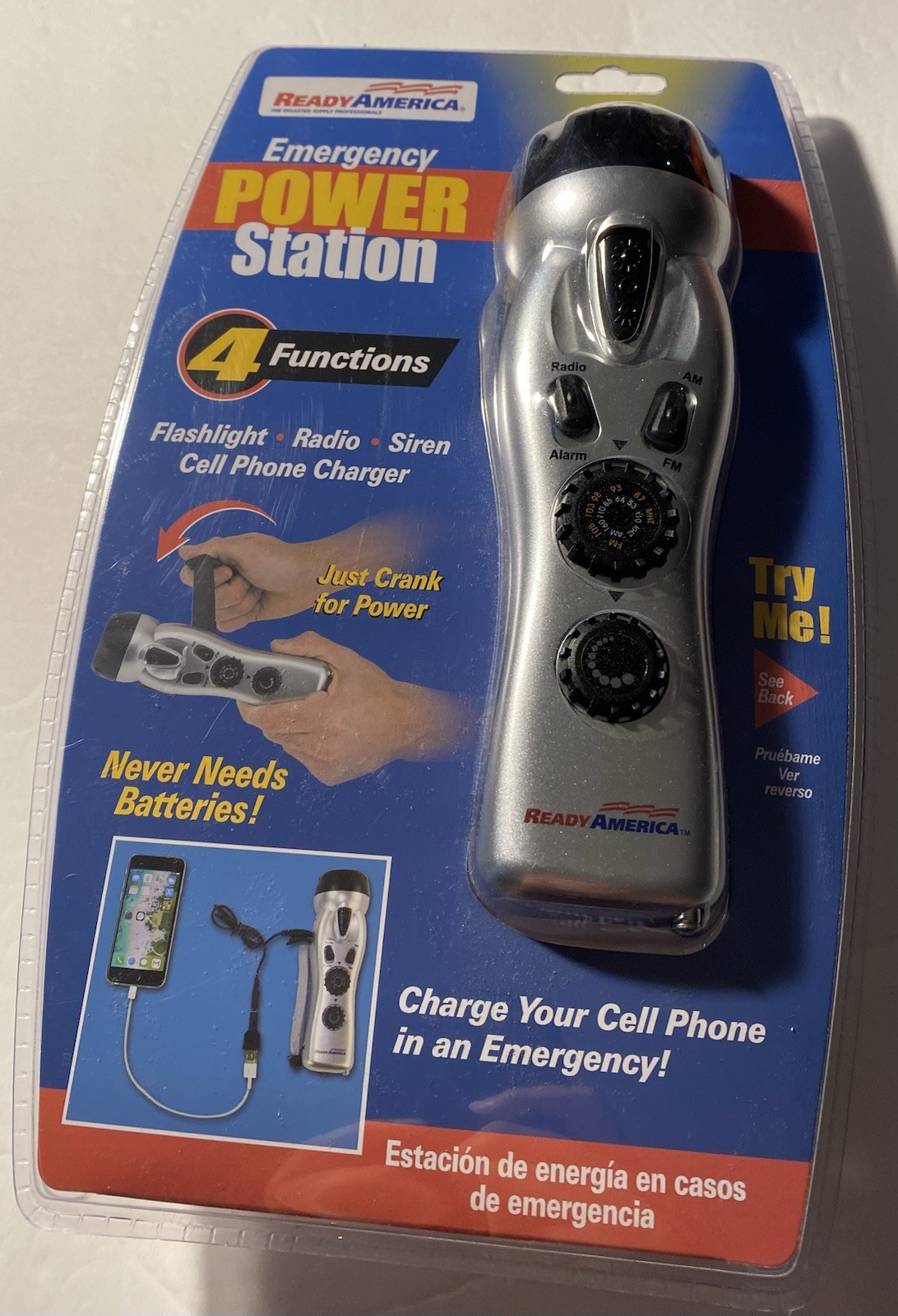 Ready America Emergency Power Station Flashlight Radio Phone Charger Lot Of 2.