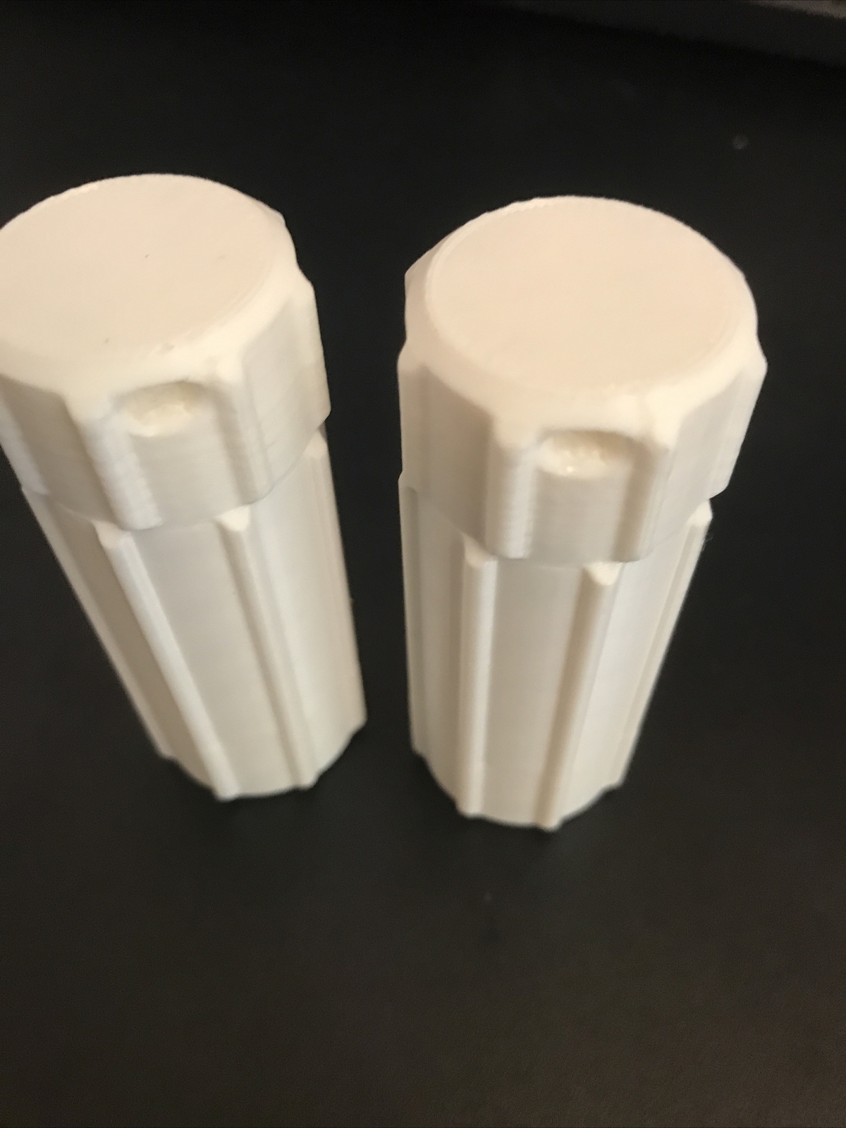 3d Printed 2x 18560 Battery Covers Water Tight Lanyard Loop Ridged For Easy Open