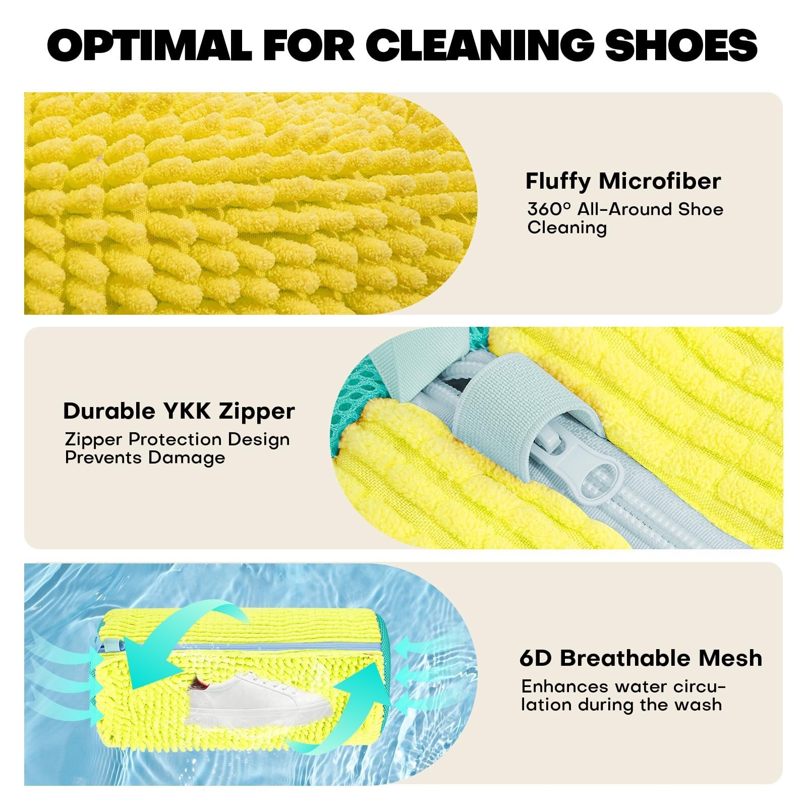 Shoe Washing Machine Bag: Laundry Shoe Bag for Washer and Dryer – 2pc Reusabl…