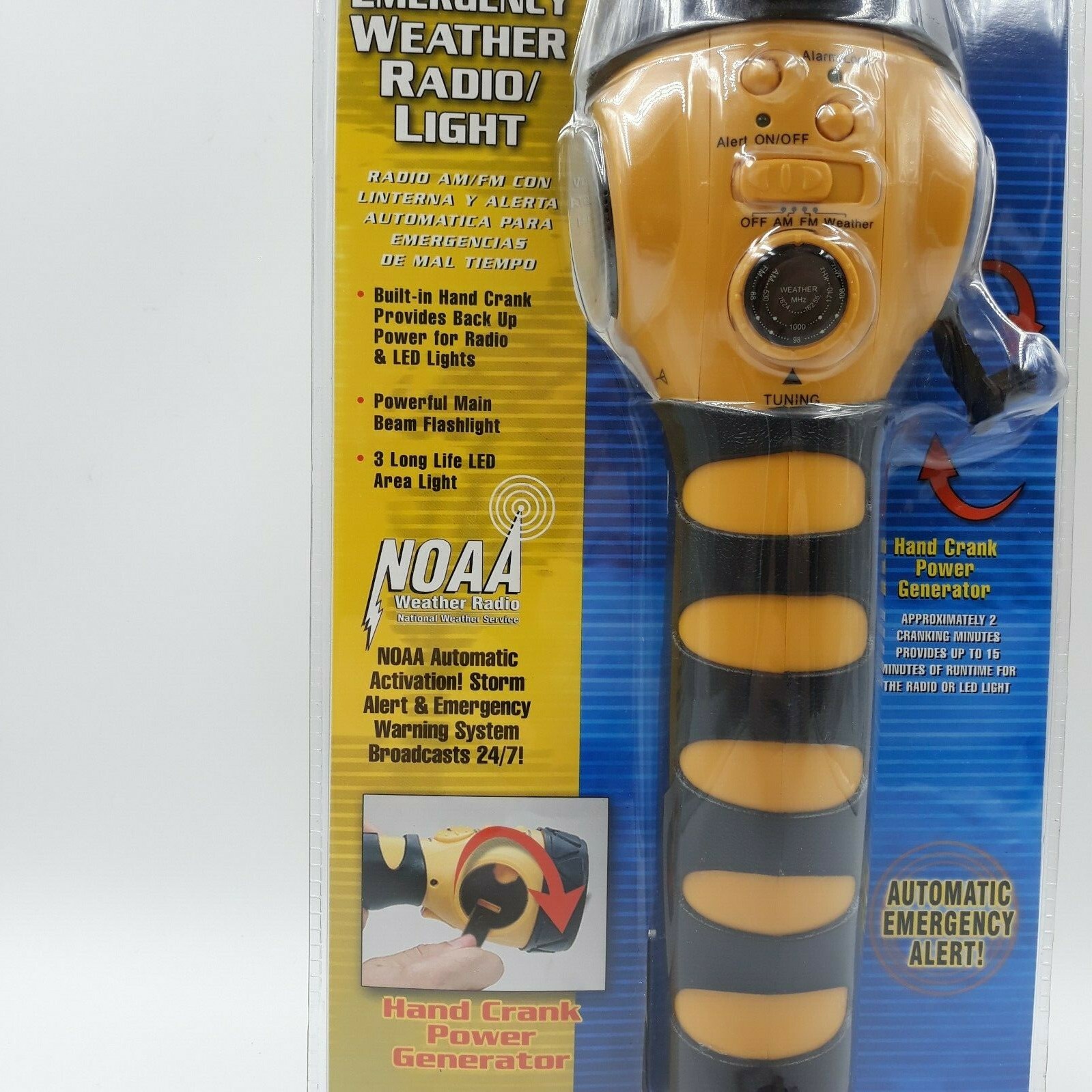 Vector AM/FM Emergency Weather Radio Light Generator Storm Tracker VEC173 New