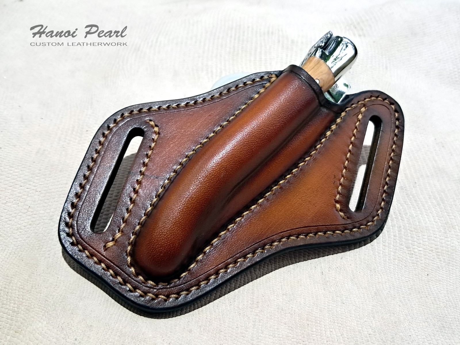 Custom Leather Sheath for Forge De Laguiole 12cm Folder [Sheath Only]