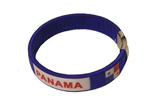 Panama Red Country Flag Flexible Adult C Bracelet Wristband … 2.5 Inches in Di