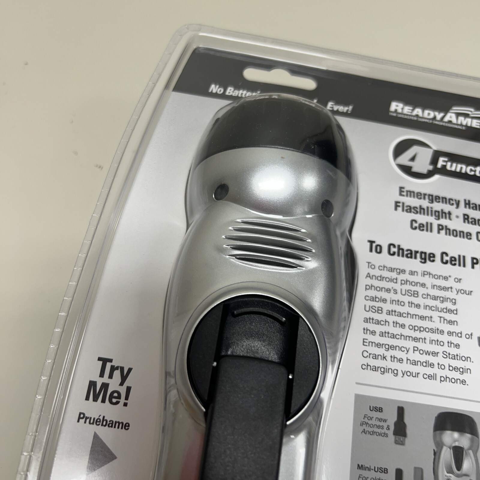 Ready America Emergency Power Station Flashlight Phone Charger Radio