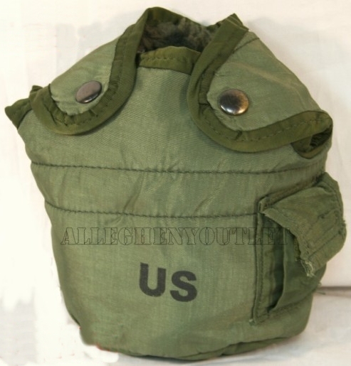 US Military Army 1 QT CANTEEN COVER 1 Quart Pouch w Alice Clips OD NYLON EXC