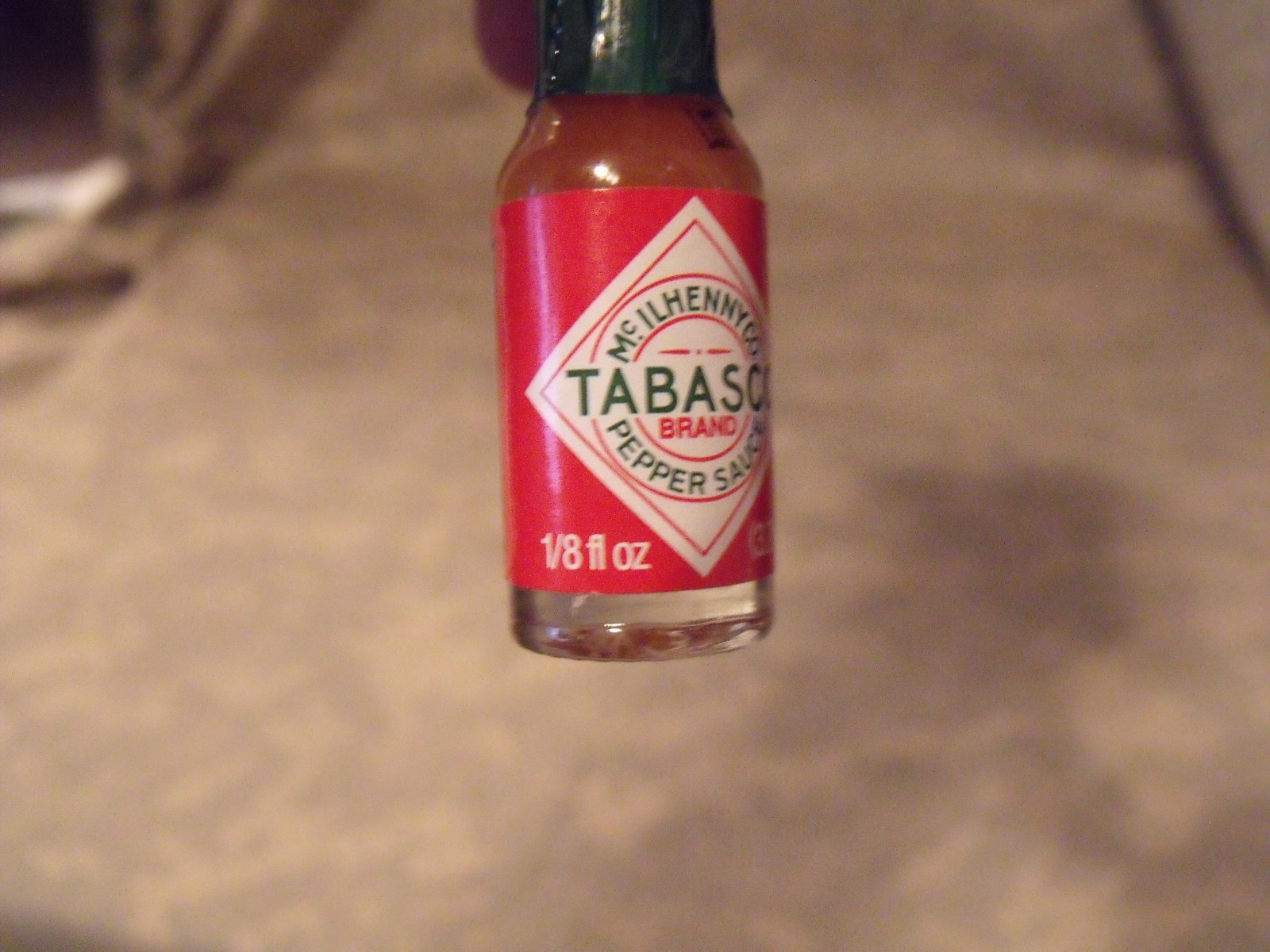 (6) 1/8 Oz. TABASCO HOT SAUCE, Mini Glass Bottle, FRESH & SEALED!
