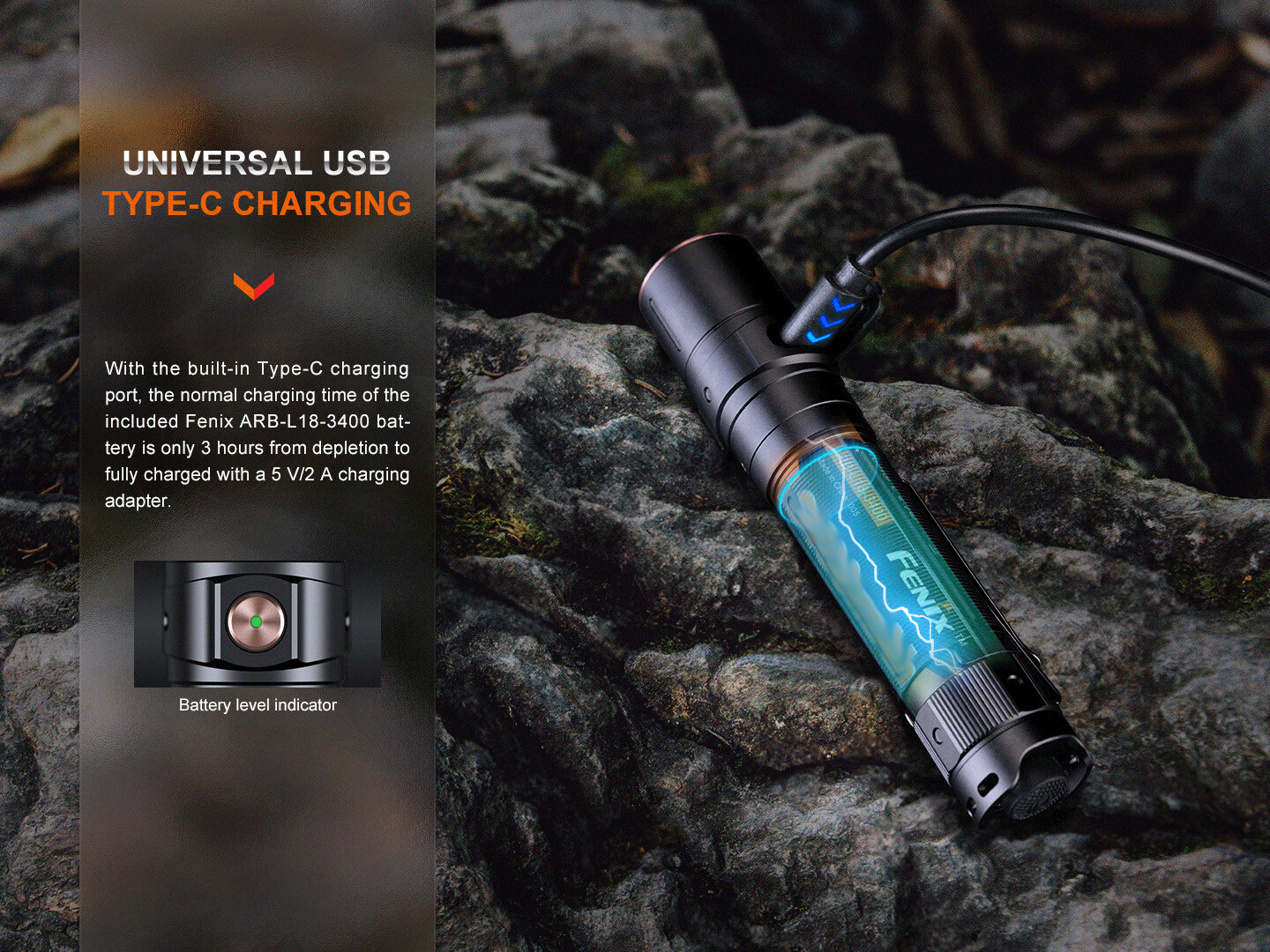 Fenix LD30R 1700 Lumen Everyday Carry Rechargeable Flashlight