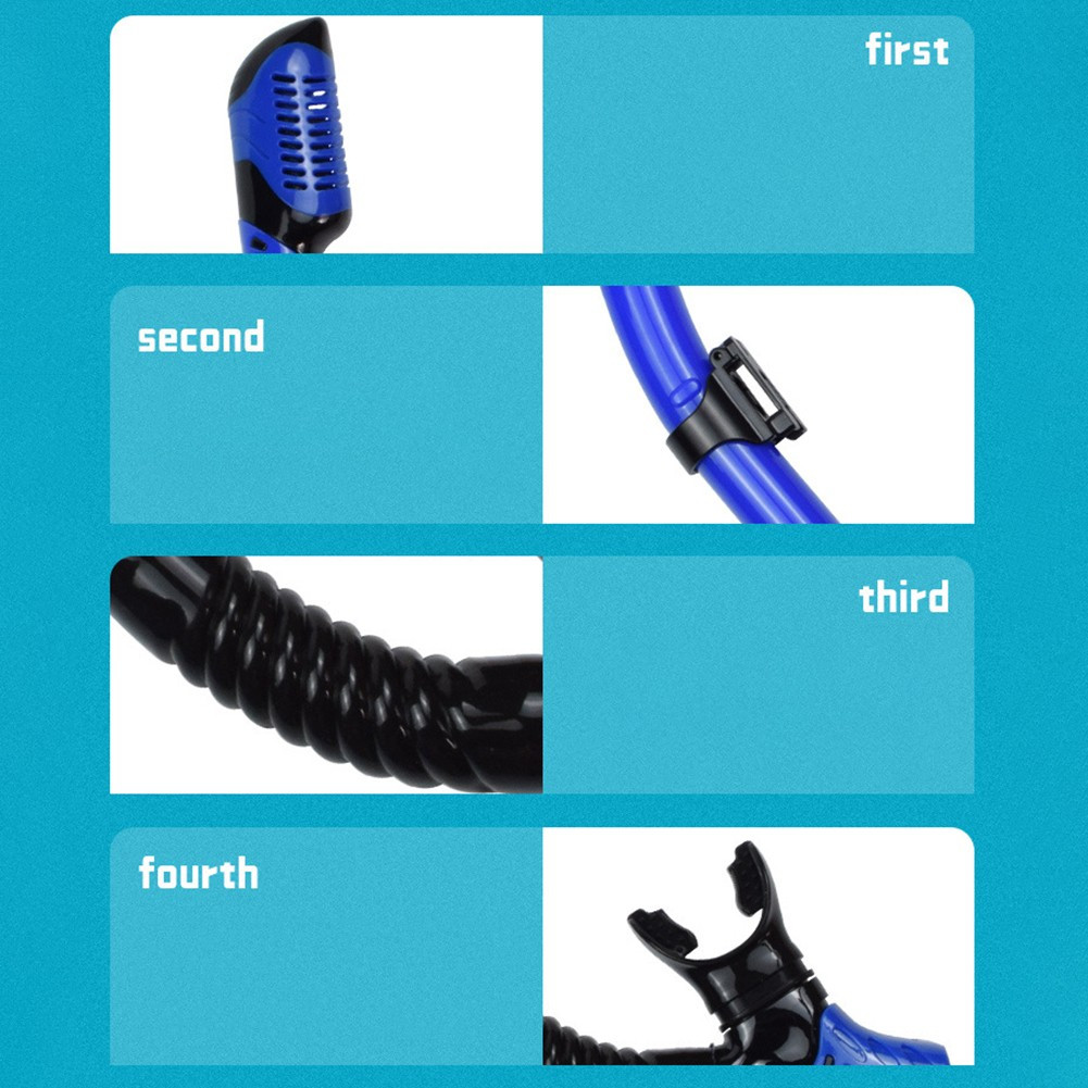 Snorkeling Set: Adjustable Mask, Dry Top Snorkel & Fins for Ultimate Comfort!