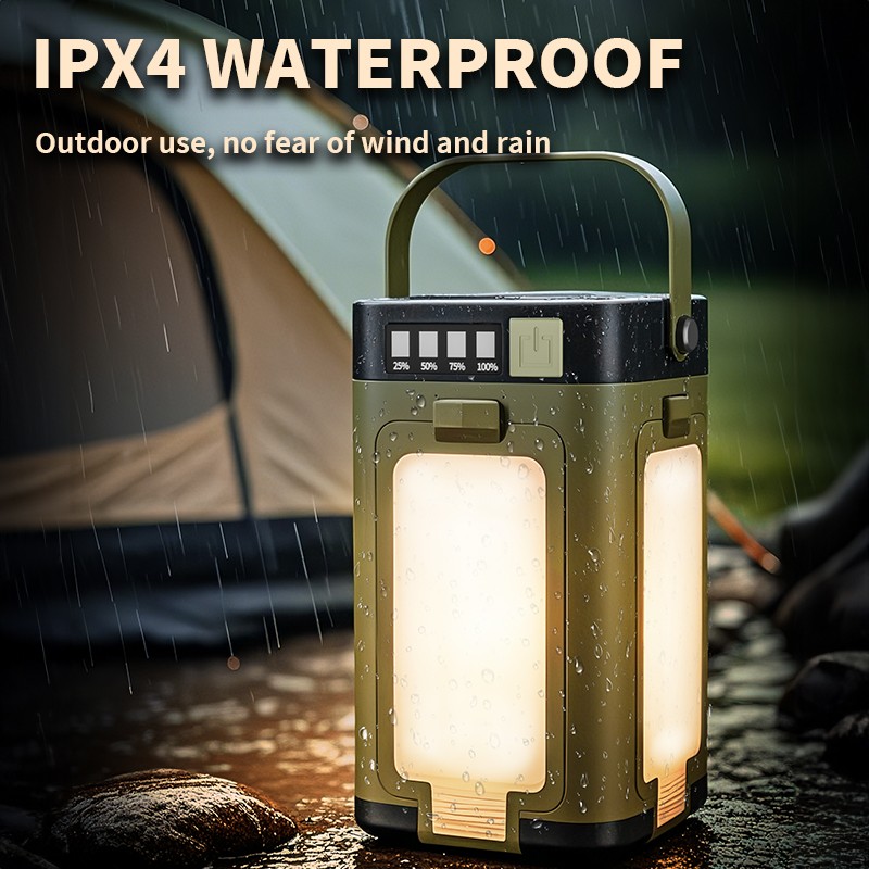 Versatile Outdoor Camping Lamp Charge & Foldable 4-Leaf Solar Light