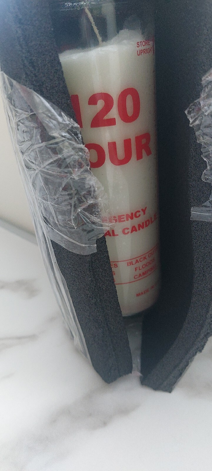 Emergency Candle, 120 hr Survival Candle A365 Made in USA Black outs Disaster *