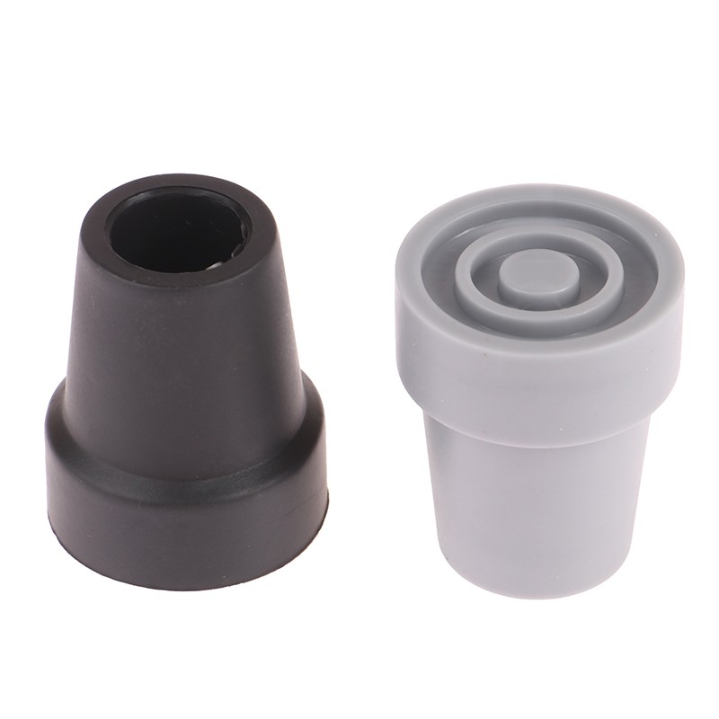 Walking Stick Cane Crutch Pad Rubber Heavy Duty Metal Ferrules End Bottom New
