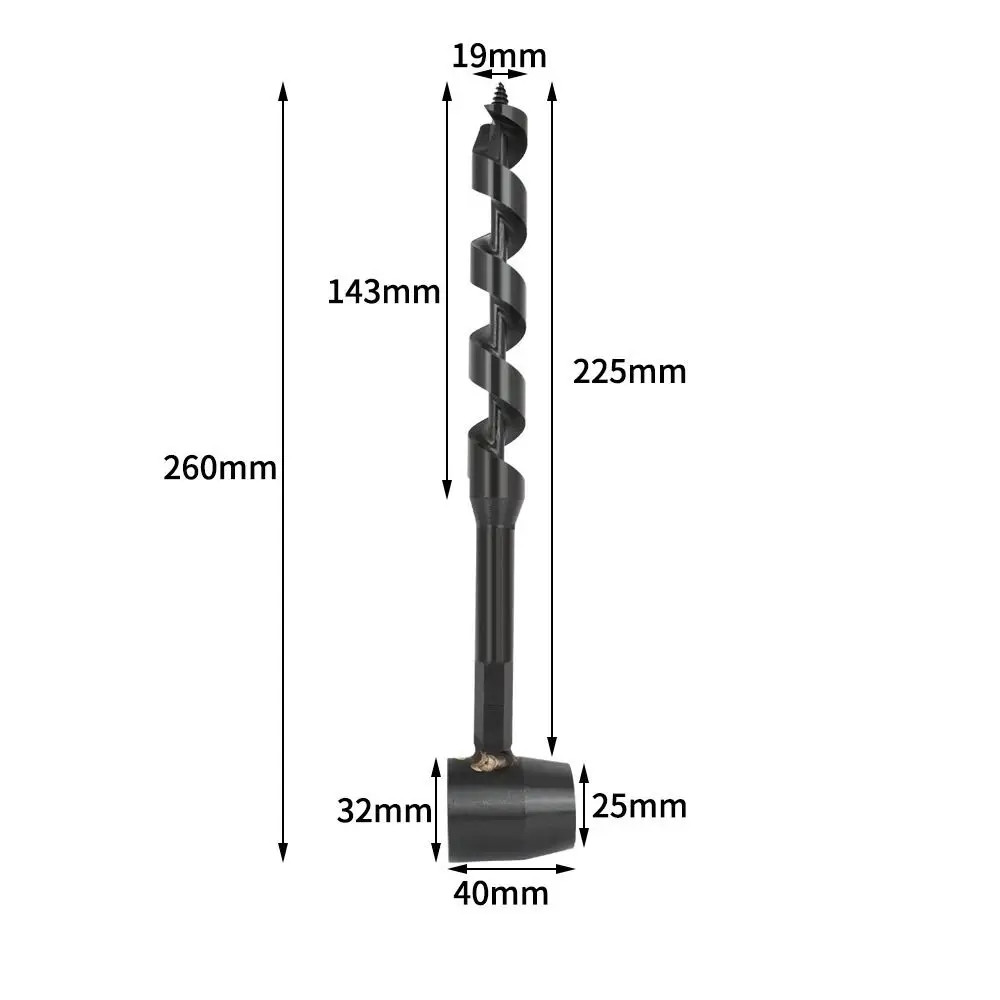 Wild Survival Hand Drill Portable Carbon Steel Manual Auger Drill Manual Wood Pu